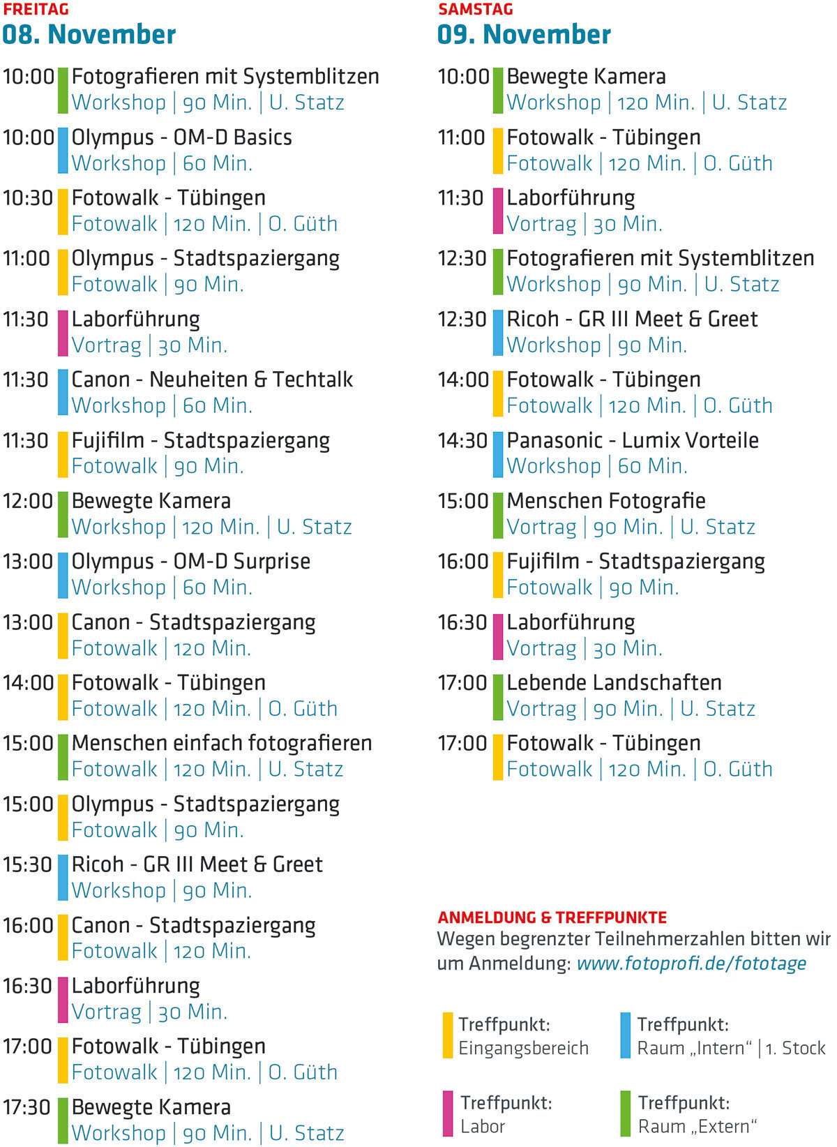 komplettes Workshop-Programm
